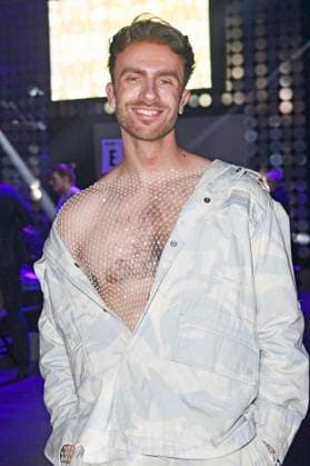 Felix Nieder at the Marcel Ostertag Fashion Show at Berlin Fashion Week A W 2025 in the Uber Eats Music Hall Berlin, 31 01 2025 Foto:xN.xKubelkax xFuturexImagex ostertag_5103