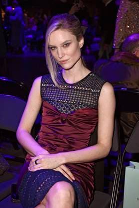Kim Hnizdo at the Marcel Ostertag Fashion Show at Berlin Fashion Week A W 2025 in the Uber Eats Music Hall Berlin, 31 01 2025 Foto:xN.xKubelkax xFuturexImagex ostertag_5112
