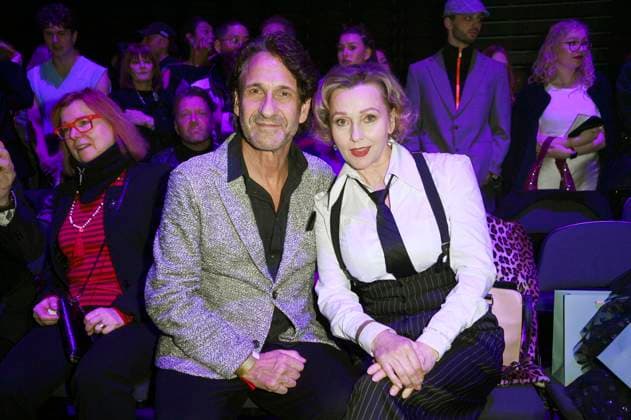 Falk Willy Wild and Dana Golombek at the Marcel Ostertag Fashion Show at Berlin Fashion Week A W 2025 in the Uber Eats Music Hall Berlin, 31 01 2025 Foto:xN.xKubelkax xFuturexImagex ostertag_5121