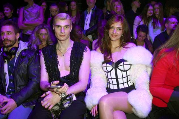 Frieder Sell and Grace Zakhour at the Marcel Ostertag Fashion Show at Berlin Fashion Week A W 2025 in the Uber Eats Music Hall Berlin, 31 01 2025 Foto:xN.xKubelkax xFuturexImagex ostertag_5124