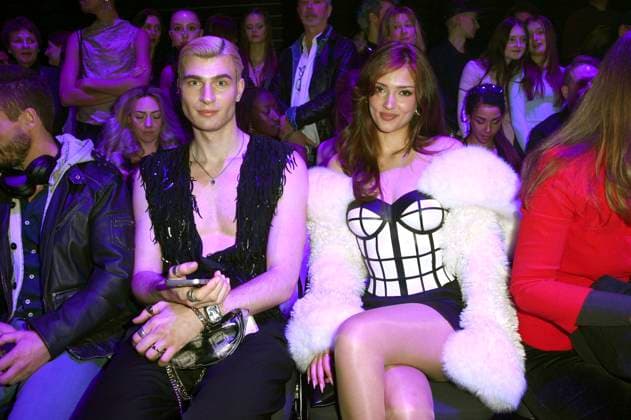 Frieder Sell and Grace Zakhour at the Marcel Ostertag Fashion Show at Berlin Fashion Week A W 2025 in the Uber Eats Music Hall Berlin, 31 01 2025 Foto:xN.xKubelkax xFuturexImagex ostertag_5125