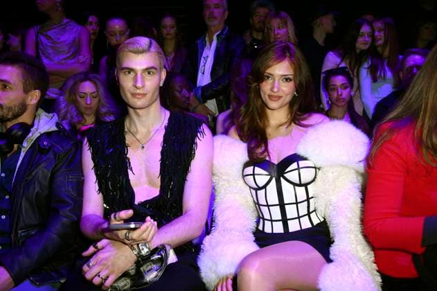 Frieder Sell and Grace Zakhour at the Marcel Ostertag Fashion Show at Berlin Fashion Week A W 2025 in the Uber Eats Music Hall Berlin, 31 01 2025 Foto:xN.xKubelkax xFuturexImagex ostertag_5126