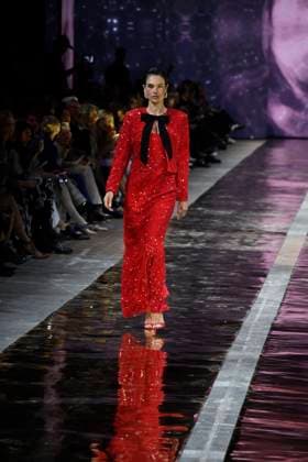Alessandra Ambrosio at the MARC CAIN FASHION SHOW as part of the Berlin Fashion Week Herbert Winter 2025 in Berlin on 31 01 2025