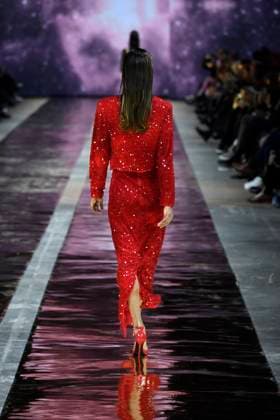 Alessandra Ambrosio at the MARC CAIN FASHION SHOW as part of the Berlin Fashion Week Herbert Winter 2025 in Berlin on 31 01 2025