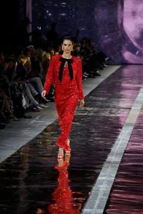 Alessandra Ambrosio at the MARC CAIN FASHION SHOW as part of the Berlin Fashion Week Herbert Winter 2025 in Berlin on 31 01 2025