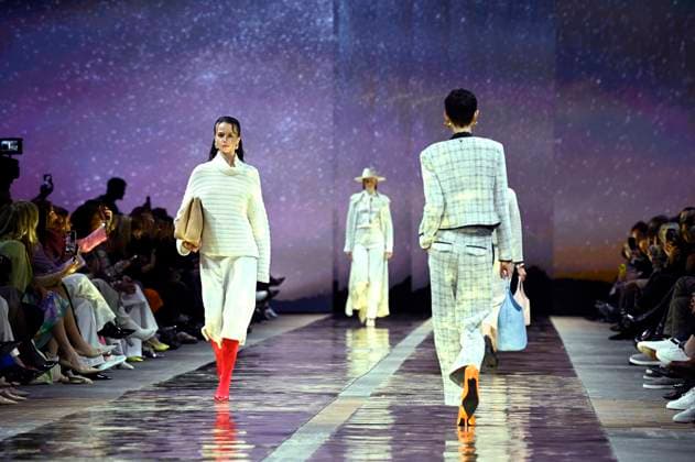 Models at the Marc Cain Fashion Show Parallel Universe at the Berlin Fashion Week A W 2025 at Kraftwerk Berlin Berlin, 31 01 2025 Foto:xF.xKernx xFuturexImagex cain_5209