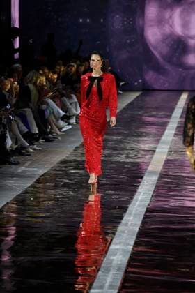 Alessandra Ambrosio at the MARC CAIN FASHION SHOW as part of the Berlin Fashion Week Herbert Winter 2025 in Berlin on 31 01 2025