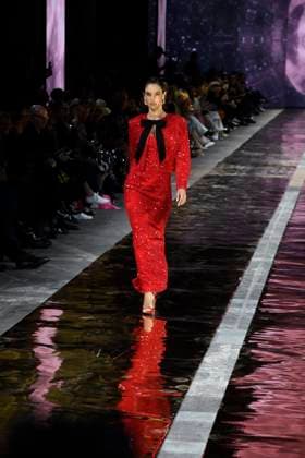 Alessandra Ambrosio at the MARC CAIN FASHION SHOW as part of the Berlin Fashion Week Herbert Winter 2025 in Berlin on 31 01 2025