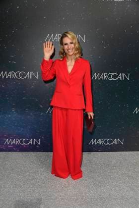 Michelle Hunziker at the MARC CAIN FASHION SHOW as part of the Berlin Fashion Week Herbert Winter 2025 in Berlin on 31 01 2025