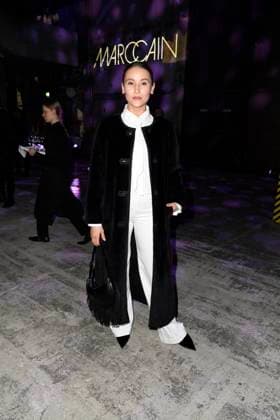 Peri Baumeister at the MARC CAIN FASHION SHOW as part of the Berlin Fashion Week Herbert Winter 2025 in Berlin on 31 01 2025