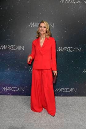Michelle Hunziker at the MARC CAIN FASHION SHOW as part of the Berlin Fashion Week Herbert Winter 2025 in Berlin on 31 01 2025