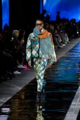 Model at the MARC CAIN FASHION SHOW as part of the Berlin Fashion Week Herbert Winter 2025 in Berlin on 31 01 2025