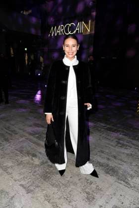 Peri Baumeister at the MARC CAIN FASHION SHOW as part of the Berlin Fashion Week Herbert Winter 2025 in Berlin on 31 01 2025