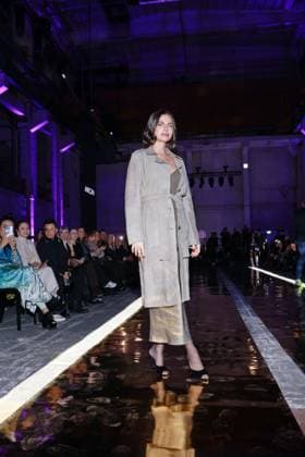 31 01 2025, Kelly Piquet at the Marc Cain Fashion Show Parallel Universe at Berlin Fashion Week 2025, Kraftwerk Berlin, Berlin, Berlin Germany