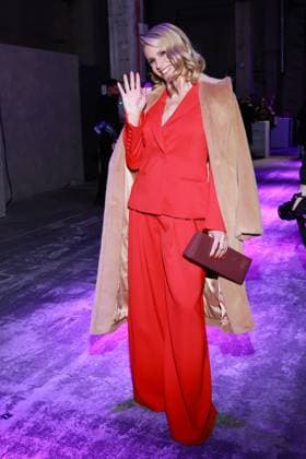 31 01 2025, Michelle Hunziker at the Marc Cain Fashion Show Parallel Universe at Berlin Fashion Week 2025, Kraftwerk Berlin, Berlin, Berlin Germany
