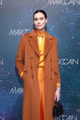 31 01 2025, Gloria Sophie Burkandt at the Marc Cain Fashion Show Parallel Universe at Berlin Fashion Week 2025, Kraftwerk Berlin, Berlin, Berlin Germany