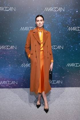 31 01 2025, Gloria Sophie Burkandt at the Marc Cain Fashion Show Parallel Universe at Berlin Fashion Week 2025, Kraftwerk Berlin, Berlin, Berlin Germany