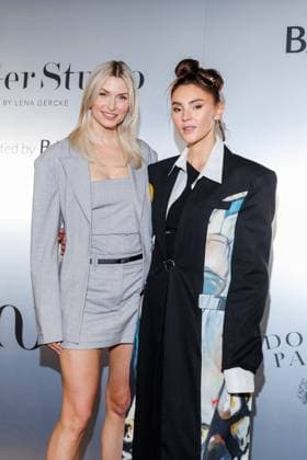 Berlin Fashion Week - LeGer Studio presented by Babor Lena Gercke und Stefanie Giesinger beim LeGer Studio presented by Babor im Rahmen der Berlin Fashion Week Herbst Winter 2025 im Reethaus im Flussbad am 01.02,2025 in Berlin. *** Berlin Fashion Week LeGer Studio presented by Babor Lena Gercke and Stefanie Giesinger at LeGer Studio presented by Babor as part of Berlin Fashion Week Fall Winter 2025 at Reethaus im Flussbad on 01 02,2025 in Berlin Copyright: xEventpressxKochanx