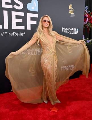 Paris Hilton arrives for the 67th Annual Grammy Awards at Crypto.com Arena in Los Angeles on February 2, 2025. The awards ceremony will honor the best recordings, compositions, and artists from September 16, 2023, to August 30. 2024, as chosen by the members of the Recording Academy.  LAP20250202216 JIMxRUYMEN