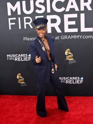Janelle Monáe arrives for the 67th Annual Grammy Awards at Crypto.com Arena in Los Angeles on February 2, 2025. The awards ceremony will honor the best recordings, compositions, and artists from September 16, 2023, to August 30. 2024, as chosen by the members of the Recording Academy.  LAP20250202217 JIMxRUYMEN