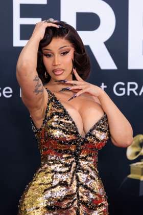 February 2, 2025, Los Angeles, California, USA: Cardi B at the 67th Grammy Awards held on Sunday February 2, 2025 at Crypto.com Arena in Los Angeles California. JAVIER ROJAS PI Los Angeles USA - ZUMAp124 20250202_zaa_p124_010 Copyright: xJavierxRojasx