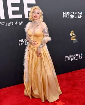 Mon Laferte arrives for the 67th Annual Grammy Awards at Crypto.com Arena in Los Angeles on February 2, 2025. The awards ceremony will honor the best recordings, compositions, and artists from September 16, 2023, to August 30. 2024, as chosen by the members of the Recording Academy.  LAP20250202265 JIMxRUYMEN