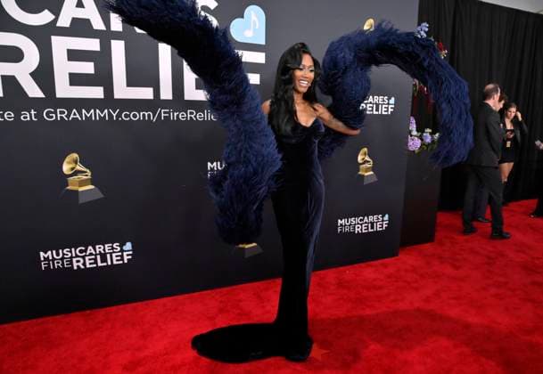 Muni Long arrives for the 67th Annual Grammy Awards at Crypto.com Arena in Los Angeles on February 2, 2025. The awards ceremony will honor the best recordings, compositions, and artists from September 16, 2023, to August 30. 2024, as chosen by the members of the Recording Academy.  LAP20250202249 JIMxRUYMEN