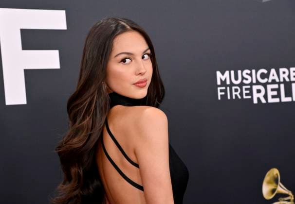 Olivia Rodrigo arrives for the 67th Annual Grammy Awards at Crypto.com Arena in Los Angeles on February 2, 2025. The awards ceremony will honor the best recordings, compositions, and artists from September 16, 2023, to August 30. 2024, as chosen by the members of the Recording Academy.  LAP20250202236 JIMxRUYMEN