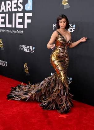 Cardi B arrives for the 67th Annual Grammy Awards at Crypto.com Arena in Los Angeles on February 2, 2025. The awards ceremony will honor the best recordings, compositions, and artists from September 16, 2023, to August 30. 2024, as chosen by the members of the Recording Academy.  LAP20250202237 JIMxRUYMEN