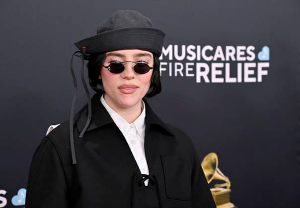 Billie Eilish arrives for the 67th Annual Grammy Awards at Crypto.com Arena in Los Angeles on February 2, 2025. The awards ceremony will honor the best recordings, compositions, and artists from September 16, 2023, to August 30. 2024, as chosen by the members of the Recording Academy.  LAP20250202283 JIMxRUYMEN