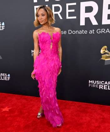 Zuri Hall arrives for the 67th Annual Grammy Awards at Crypto.com Arena in Los Angeles on February 2, 2025. The awards ceremony will honor the best recordings, compositions, and artists from September 16, 2023, to August 30. 2024, as chosen by the members of the Recording Academy.  LAP20250202321 JIMxRUYMEN