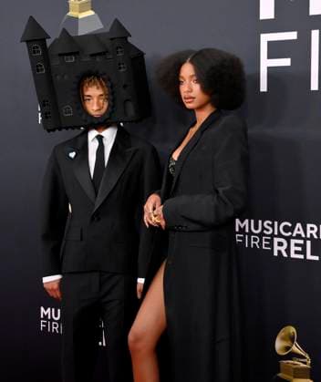Jaden Smith and Willow Smith arrive for the 67th Annual Grammy Awards at Crypto.com Arena in Los Angeles on February 2, 2025. The awards ceremony will honor the best recordings, compositions, and artists from September 16, 2023, to August 30. 2024, as chosen by the members of the Recording Academy.  LAP20250202325 JIMxRUYMEN