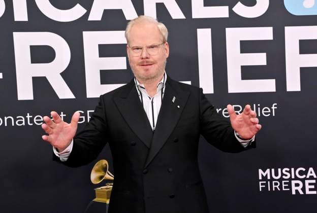 Jim Gaffigan arrives for the 67th Annual Grammy Awards at Crypto.com Arena in Los Angeles on February 2, 2025. The awards ceremony will honor the best recordings, compositions, and artists from September 16, 2023, to August 30. 2024, as chosen by the members of the Recording Academy.  LAP20250202332 JIMxRUYMEN
