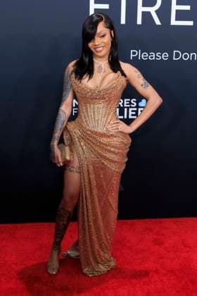 February 2, 2025, Los Angeles, California, USA: Glorilla at the 67th Grammy Awards held on Sunday February 2, 2025 at Crypto.com Arena in Los Angeles California. JAVIER ROJAS PI Los Angeles USA - ZUMAp124 20250202_zaa_p124_047 Copyright: xJavierxRojasx