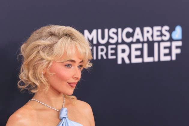 February 2, 2025, Los Angeles, California, USA: Sabrina Carpenter at the 67th Grammy Awards held at Crypto.com Arena in Los Angeles California on Sunday February 2, 2025. JAVIER ROJAS PI Los Angeles USA - ZUMAp124 20250202_zaa_p124_085 Copyright: xJavierxRojasx