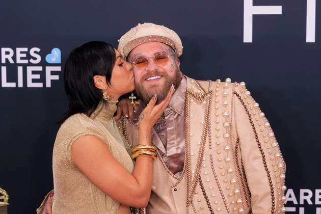 February 2, 2025, Los Angeles, California, USA: Raiche Wright and Teddy Swims at the 67th Grammy Awards held at Crypto.com Arena in Los Angeles California on Sunday February 2, 2025. JAVIER ROJAS PI Los Angeles USA - ZUMAp124 20250202_zaa_p124_139 Copyright: xJavierxRojasx