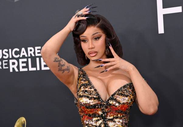 Cardi B arrives for the 67th Annual Grammy Awards at Crypto.com Arena in Los Angeles on February 2, 2025. The awards ceremony will honor the best recordings, compositions, and artists from September 16, 2023, to August 30. 2024, as chosen by the members of the Recording Academy.  LAP20250202362 JIMxRUYMEN
