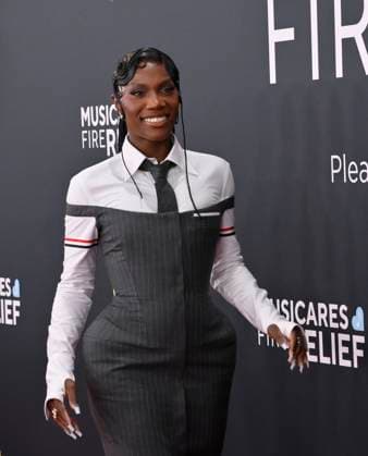 Doechii arrives for the 67th Annual Grammy Awards at Crypto.com Arena in Los Angeles on February 2, 2025. The awards ceremony will honor the best recordings, compositions, and artists from September 16, 2023, to August 30. 2024, as chosen by the members of the Recording Academy.  LAP20250202367 JIMxRUYMEN