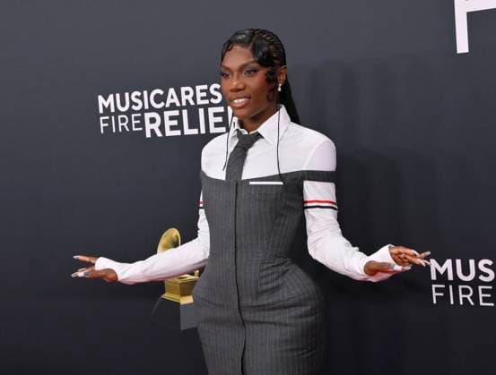 Doechii arrives for the 67th Annual Grammy Awards at Crypto.com Arena in Los Angeles on February 2, 2025. The awards ceremony will honor the best recordings, compositions, and artists from September 16, 2023, to August 30. 2024, as chosen by the members of the Recording Academy.  LAP20250202369 JIMxRUYMEN
