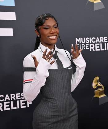 Doechii arrives for the 67th Annual Grammy Awards at Crypto.com Arena in Los Angeles on February 2, 2025. The awards ceremony will honor the best recordings, compositions, and artists from September 16, 2023, to August 30. 2024, as chosen by the members of the Recording Academy.  LAP20250202373 JIMxRUYMEN