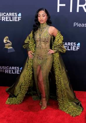 February 2, 2025, Los Angeles, California, USA: Shenseea at the 67th Grammy Awards held at Crypto.com Arena in Los Angeles California on Sunday February 2, 2025. JAVIER ROJAS PI Los Angeles USA - ZUMAp124 20250202_zaa_p124_163 Copyright: xJavierxRojasx