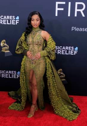 February 2, 2025, Los Angeles, California, USA: Shenseea at the 67th Grammy Awards held at Crypto.com Arena in Los Angeles California on Sunday February 2, 2025. JAVIER ROJAS PI Los Angeles USA - ZUMAp124 20250202_zaa_p124_165 Copyright: xJavierxRojasx