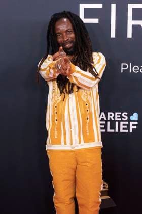 February 2, 2025, Los Angeles, California, USA: Rocky Dawuni at the 67th Grammy Awards held at Crypto.com Arena in Los Angeles California on Sunday February 2, 2025. JAVIER ROJAS PI Los Angeles USA - ZUMAp124 20250202_zaa_p124_198 Copyright: xJavierxRojasx