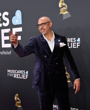 Harvey Mason jr., CEO, MusicCares & Recording Academy arrives for the 67th Annual Grammy Awards at Crypto.com Arena in Los Angeles on February 2, 2025. The awards ceremony will honor the best recordings, compositions, and artists from September 16, 2023, to August 30. 2024, as chosen by the members of the Recording Academy.  LAP20250202416 JIMxRUYMEN