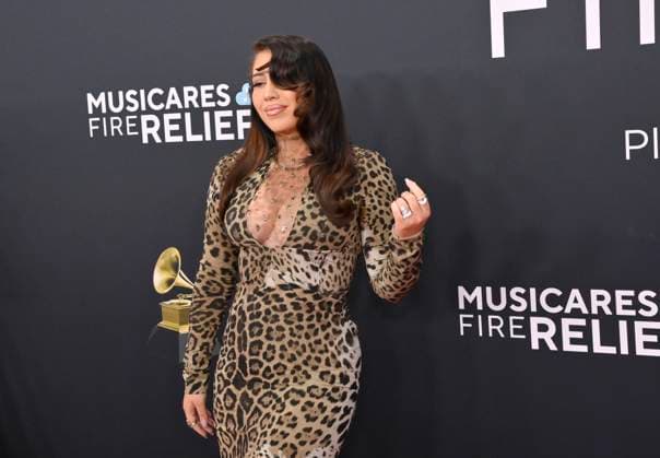 Kali Uchis arrives for the 67th Annual Grammy Awards at Crypto.com Arena in Los Angeles on February 2, 2025. The awards ceremony will honor the best recordings, compositions, and artists from September 16, 2023, to August 30. 2024, as chosen by the members of the Recording Academy.  LAP20250202425 JIMxRUYMEN
