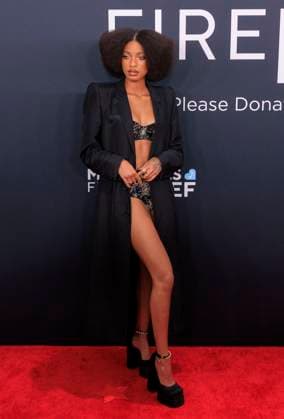 February 2, 2025, Los Angeles, California, USA: Willow Smith at the 67th Grammy Awards held at Crypto.com Arena in Los Angeles California on Sunday February 2, 2025. JAVIER ROJAS PI Los Angeles USA - ZUMAp124 20250202_zaa_p124_217 Copyright: xJavierxRojasx