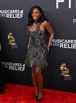 Serena Page arrives for the 67th Annual Grammy Awards at Crypto.com Arena in Los Angeles on February 2, 2025. The awards ceremony will honor the best recordings, compositions, and artists from September 16, 2023, to August 30. 2024, as chosen by the members of the Recording Academy.  LAP20250202490 JIMxRUYMEN