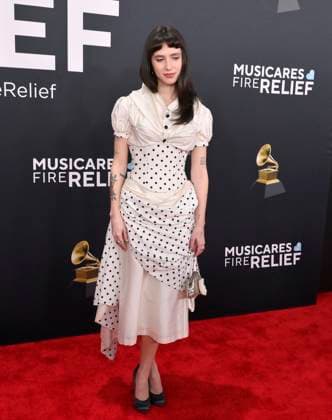 Clairo arrives for the 67th Annual Grammy Awards at Crypto.com Arena in Los Angeles on February 2, 2025. The awards ceremony will honor the best recordings, compositions, and artists from September 16, 2023, to August 30. 2024, as chosen by the members of the Recording Academy.  LAP20250202466 JIMxRUYMEN