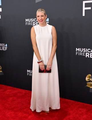 Jenn Johnson arrives for the 67th Annual Grammy Awards at Crypto.com Arena in Los Angeles on February 2, 2025. The awards ceremony will honor the best recordings, compositions, and artists from September 16, 2023, to August 30. 2024, as chosen by the members of the Recording Academy.  LAP20250202473 JIMxRUYMEN