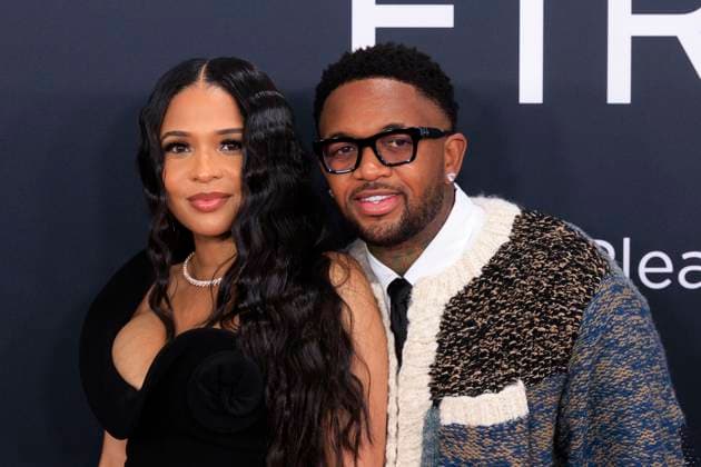 February 2, 2025, Los Angeles, California, USA: (L-R) Brittany Stroud and Mustard at the 67th Grammy Awards held on Sunday February 2, 2025 at Crypto.com Arena in Los Angeles California. JAVIER ROJAS PI Los Angeles USA - ZUMAp124 20250202_zaa_p124_251 Copyright: xJavierxRojasx